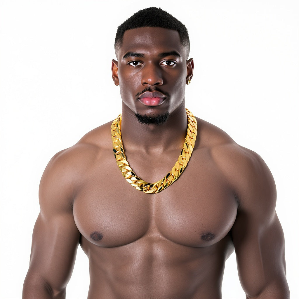 Gold Chain Necklace – Armor Link, 20
